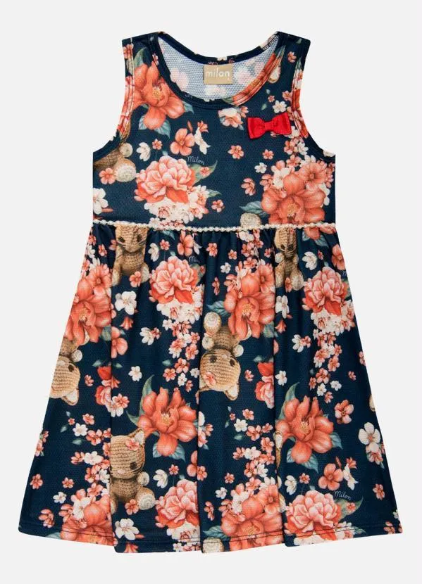 Milon - Vestido Infantil Marinho