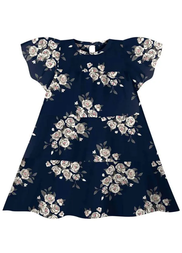 Milon - Vestido Infantil Marinho