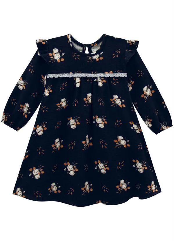 Milon - Vestido Infantil Marinho