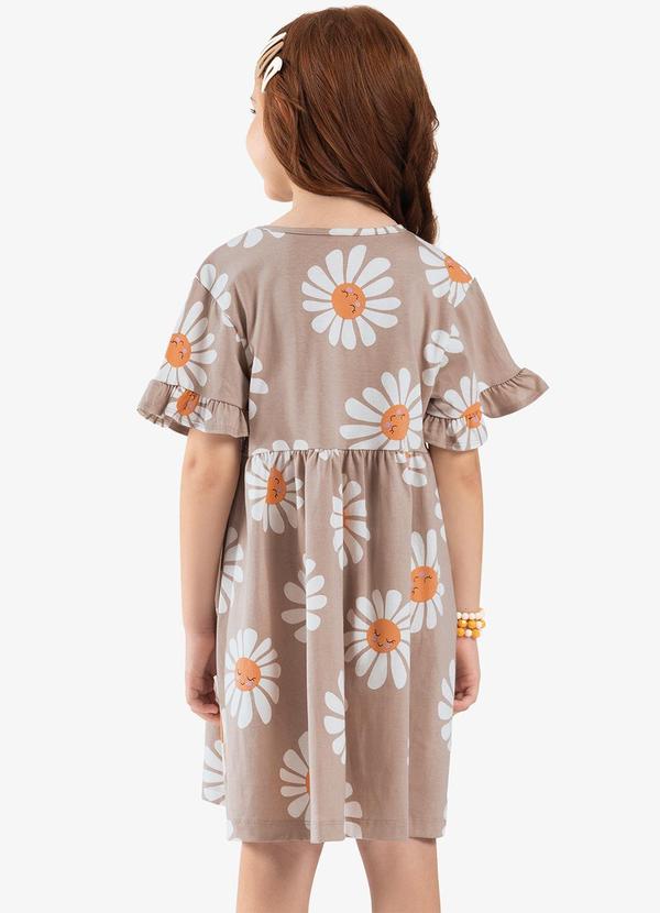 Rovi Kids - Vestido Infantil Marrom 2