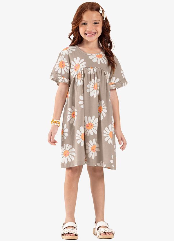 Rovi Kids - Vestido Infantil Marrom 3