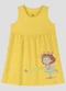 Kely Kety - Vestido Infantil Meia Malha Rosa - variação: Amarelo