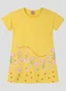 Kely Kety - Vestido Infantil Meia Malha Verde - variação: Amarelo