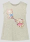 Kely Kety - Vestido Infantil Meia Malha Rosa - variação: Cinza