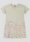 Kely Kety - Vestido Infantil Meia Malha Verde - variação: Cinza