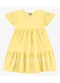 Rovi Kids - Vestido Infantil Meia Malha com Estampa Amarelo - variação: Amarelo