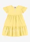 Rovi Kids - Vestido Infantil Meia Malha com Estampa Amarelo - variação: Amarelo