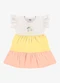 Rovi Kids - Vestido Infantil Meia Malha com Estampa Amarelo - variação: Amarelo