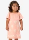 Rovi Kids - Vestido Infantil Meia Malha com Estampa Rosa - variação: Rosa