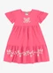 Rovi Kids - Vestido Infantil Meia Malha com Estampa Amarelo - variação: Rosa