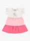 Rovi Kids - Vestido Infantil Meia Malha com Estampa Amarelo - variação: Rosa