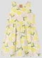 Kely Kety - Vestido Infantil Meia Malha Estampada Azul - variação: Amarelo