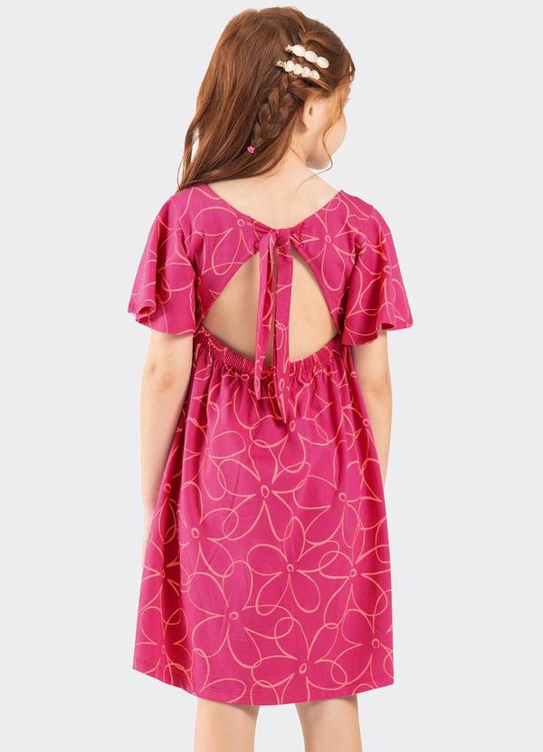 Rovi Kids - Vestido Infantil Meia Malha Rosa 2