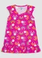 Turminha - Vestido Infantil Meia Malha Azul - variação: Rosa