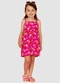 Turminha - Vestido Infantil Meia Malha Rosa - variação: Rosa