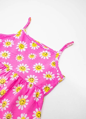 Turminha - Vestido Infantil Meia Malha Rosa - TURMINHA