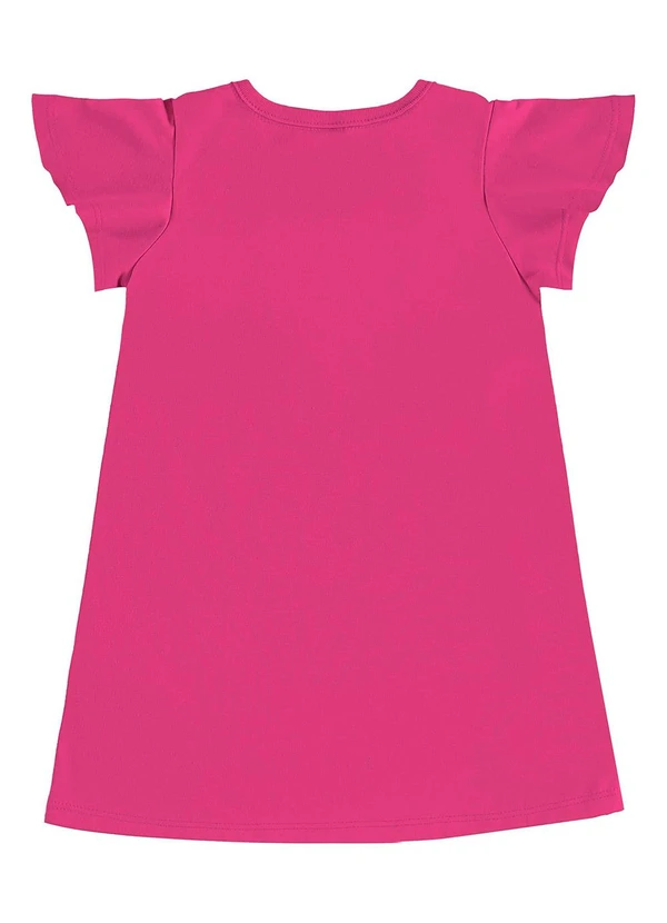 Bee Loop - Vestido Infantil Meia Malha Rosa 2