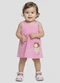 Kely Kety - Vestido Infantil Meia Malha Rosa - variação: Rosa