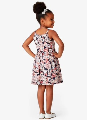 Select - Vestido Infantil Meia Malha Soft Touch Azul - SELECT