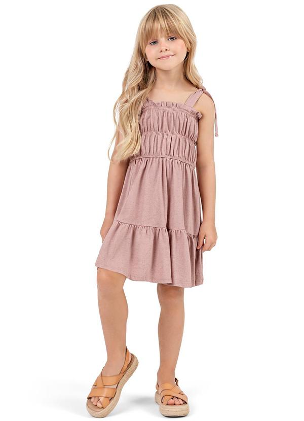 Colorittá - Vestido Infantil Menina Alças Colorittá Rosa