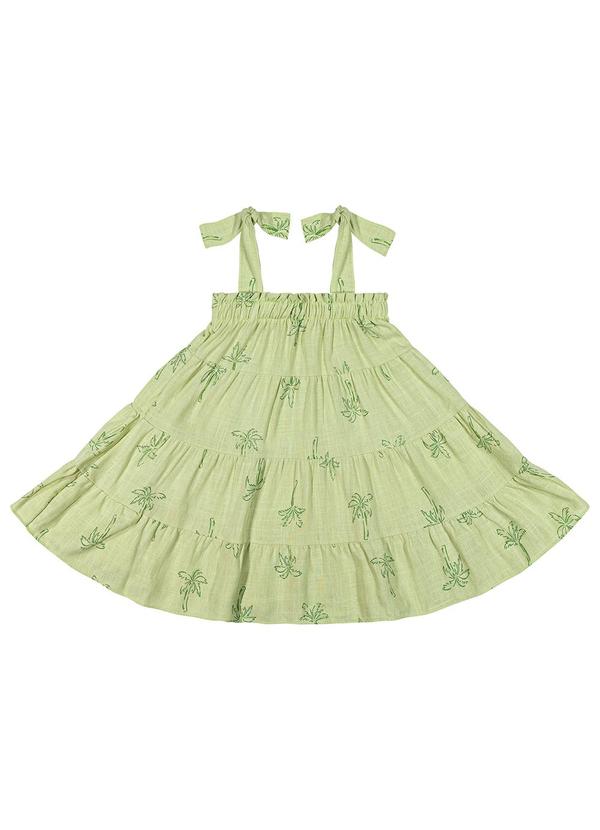 Colorittá - Vestido Infantil Menina Alças Colorittá Verde