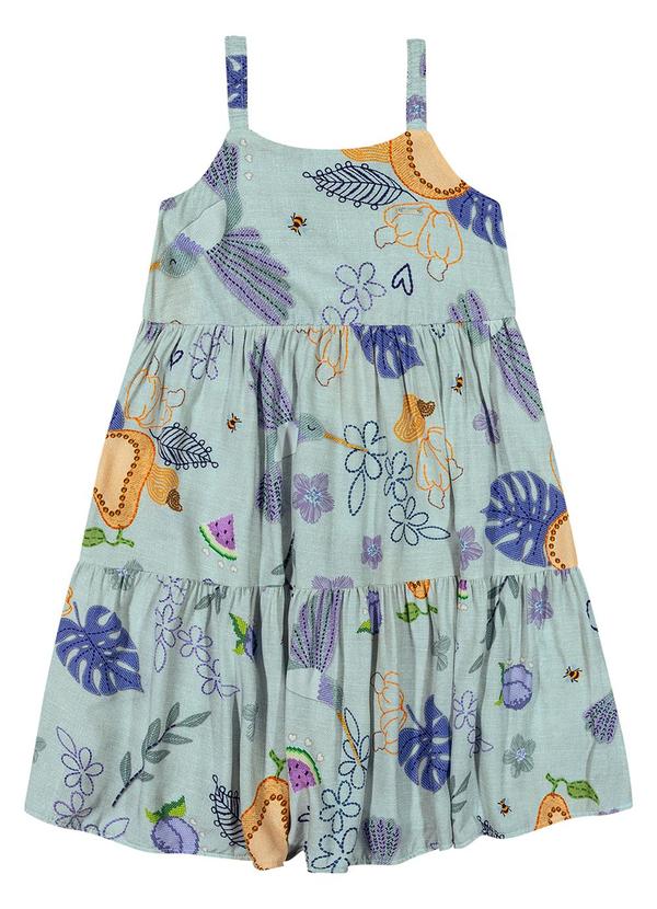 Elian - Vestido Infantil Menina Alças Elian Azul