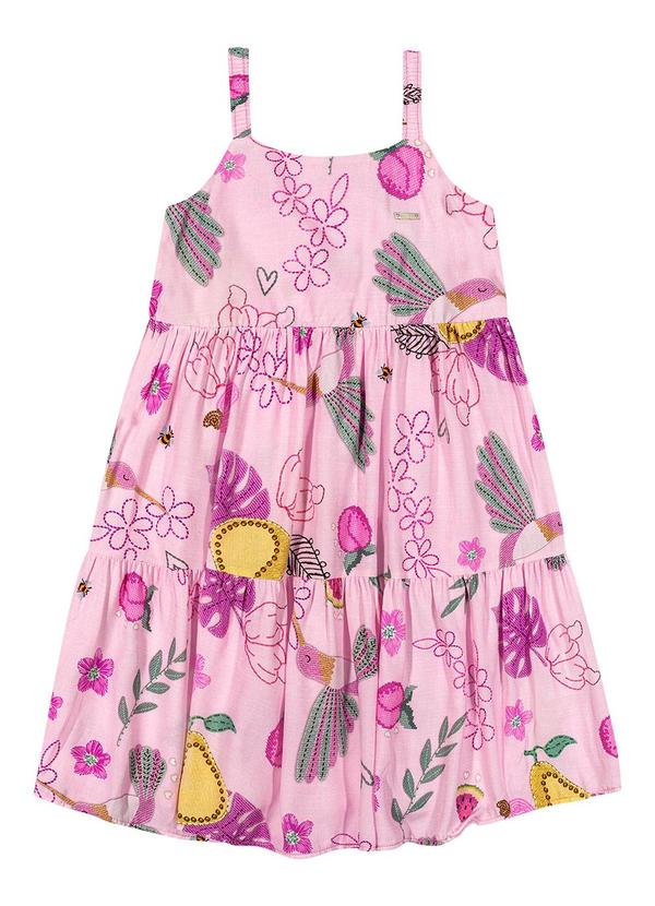 Elian - Vestido Infantil Menina Alças Elian Rosa 2