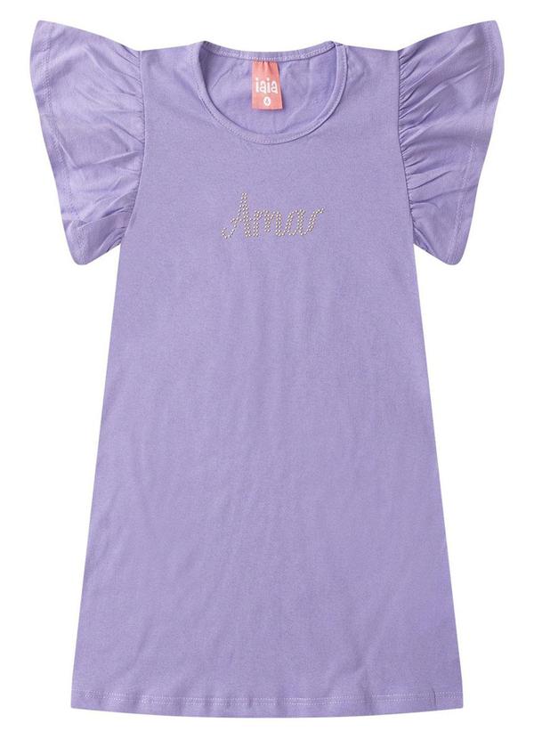 Rosa Azul - Vestido Infantil Menina Amar Iaia Roxo