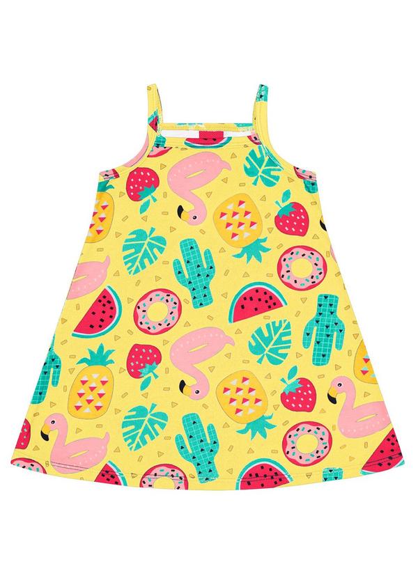 Kyly - Vestido Infantil Menina Amarelo 1