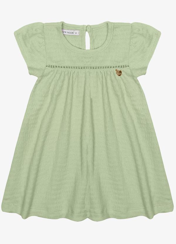 Trick Nick - Vestido Infantil Menina Anarruga Verde
