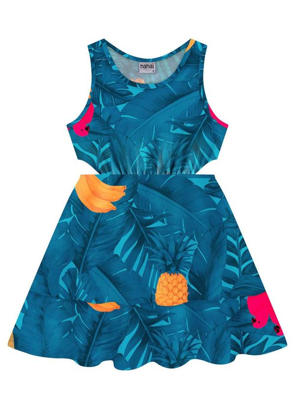 Nanai - Vestido Infantil Menina Azul