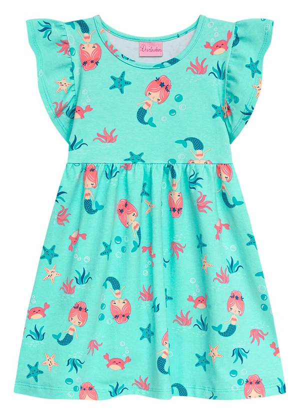 Duduka - Vestido Infantil Menina Azul