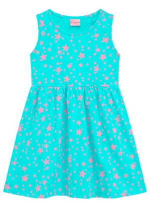 Duduka - Vestido Infantil Menina Azul - DUDUKA