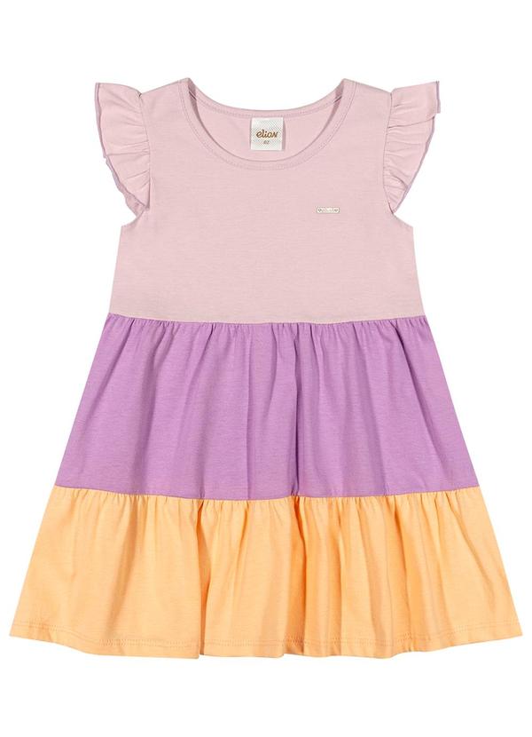 Elian - Vestido Infantil Menina Babado Elian Roxo