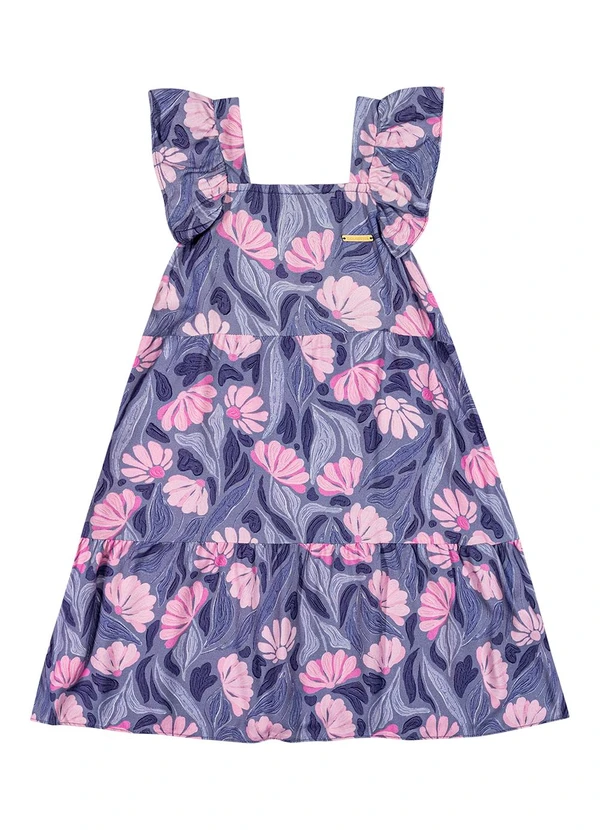 Colorittá - Vestido Infantil Menina Babados Colorittá Azul 1