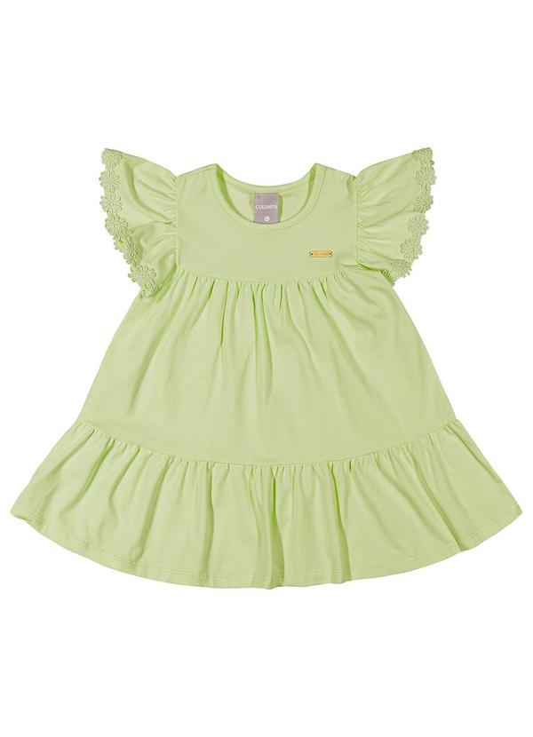 Colorittá - Vestido Infantil Menina Babados Colorittá Verde