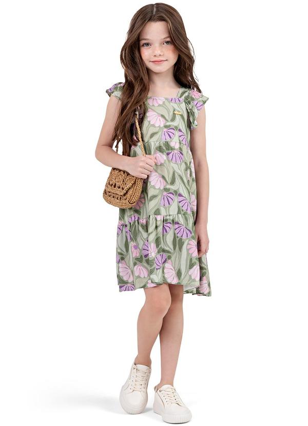Colorittá - Vestido Infantil Menina Babados Colorittá Verde 1