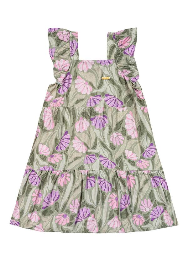 Colorittá - Vestido Infantil Menina Babados Colorittá Verde 4