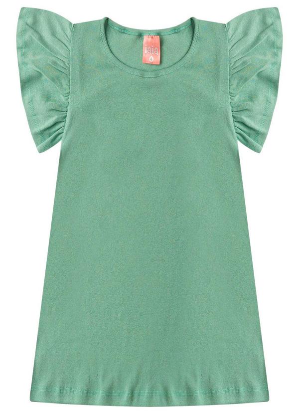 Rosa Azul - Vestido Infantil Menina Básico Iaia Verde Malva