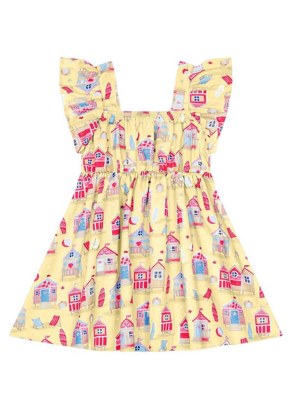 Kyly - Vestido Infantil Menina Bege