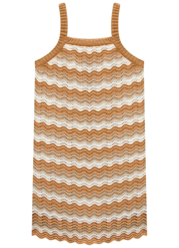 Milon - Vestido Infantil Menina Bege