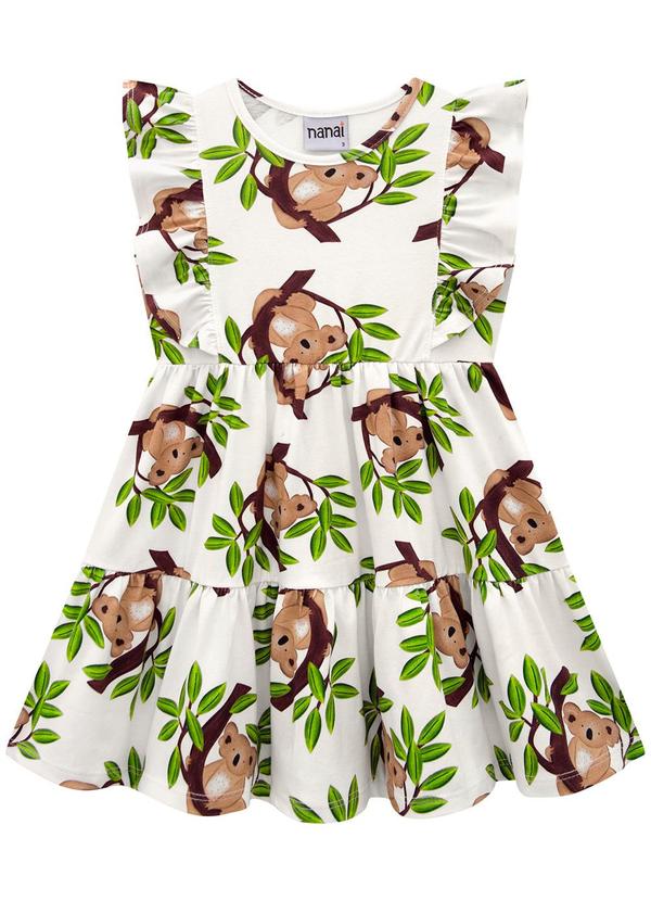 Nanai - Vestido Infantil Menina Bichinho Off White 2