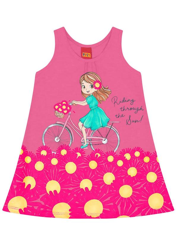 Kyly - Vestido Infantil Menina Boneca Rosa