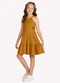 Kyly - Vestido Infantil Menina Borboletas Preto - variação: Marrom