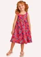 Nanai - Vestido Infantil Menina Borboletas Branco - variação: Rosa