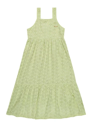 Vestido Infantil Menina Bordado Colorittá (Verde) - COLORITTÁ