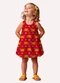 Kyly - Vestido Infantil Menina Carangueijos Vermelho - variação: Vermelho