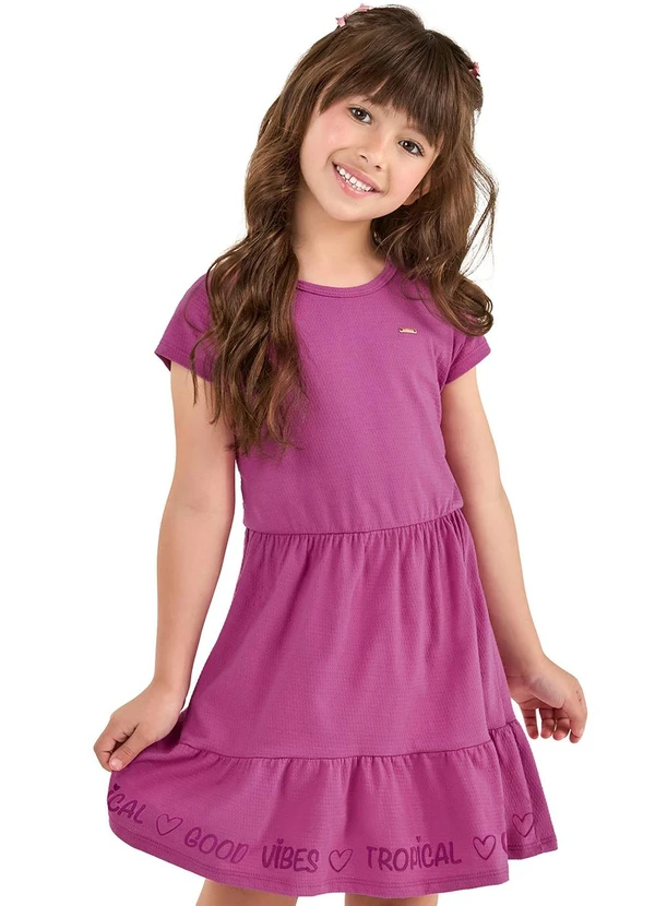 Elian - Vestido Infantil Menina Casual Rosa
