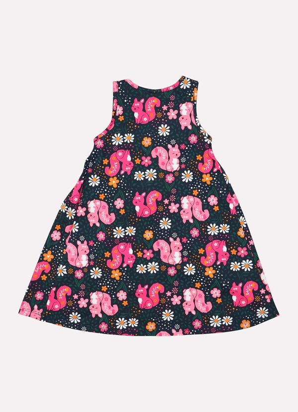 Kyly - Vestido Infantil Menina Coelho Azul Marinho 3