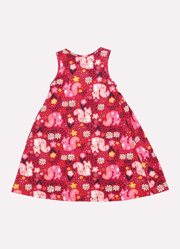 Kyly - Vestido Infantil Menina Coelho Vermelho 3